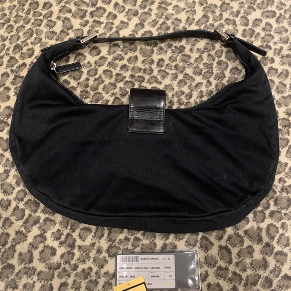 Fendi Woman’s Fabric Calf Leather Dreso Bag - Picture 5 of 9